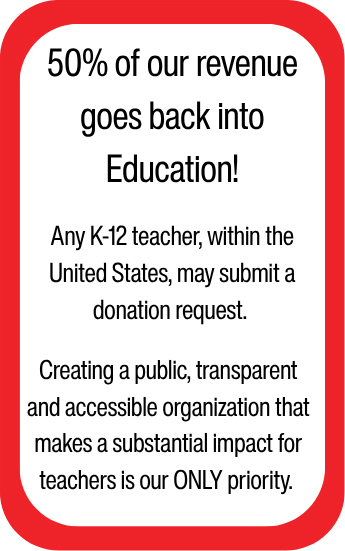 50% of revenue to education